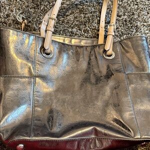 Michael Kors Shiny Silver Tote